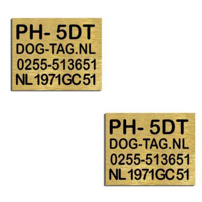 Burner plate brass - 5 lines (2,5 x 2cm)